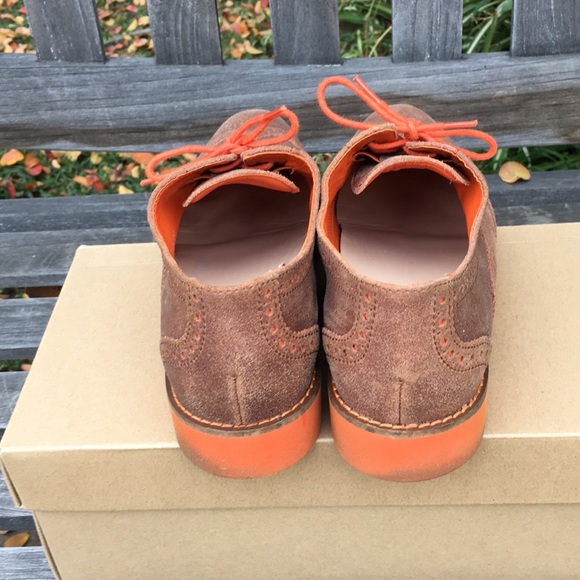 Cole Haan Alisa Oxfords Tan & Coral EUC 7.5 - Picture 6 of 6